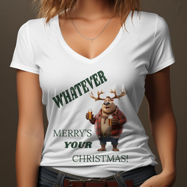 Fun & Sassy Whatever Merry's your Christmas T-Shirt