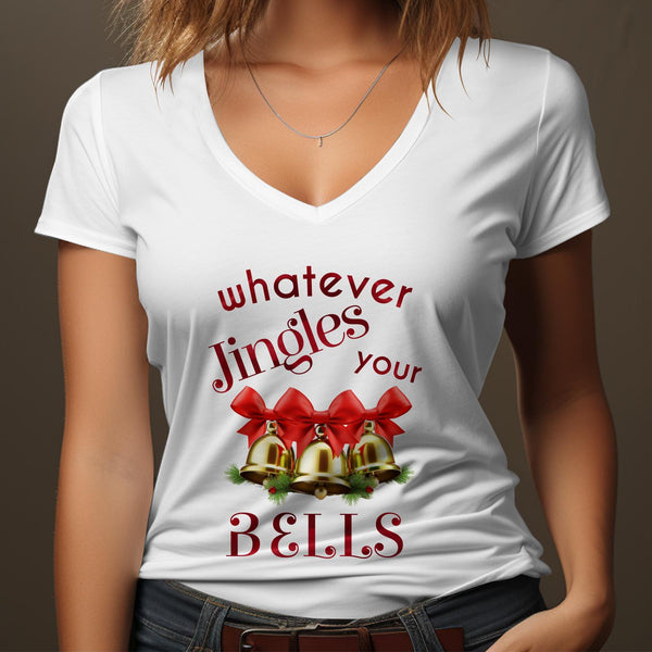 Fun & Sassy Whatever Jingles your Bells — Red T-Shirt