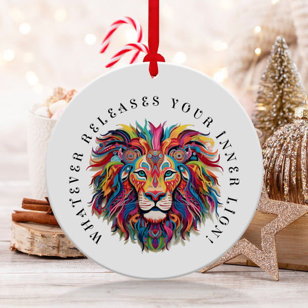 Fun & Sassy Whatever Releases your Lion Ornament