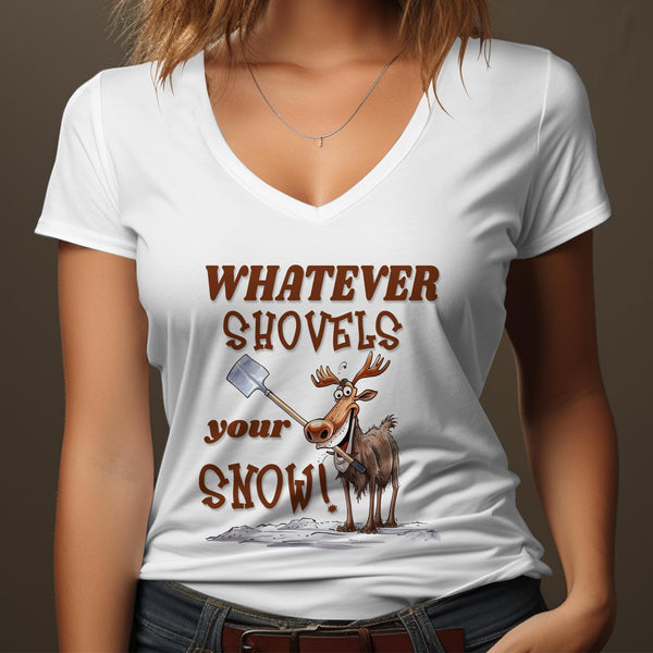 Fun & Sassy Whatever Shovels your Snow T-Shirt