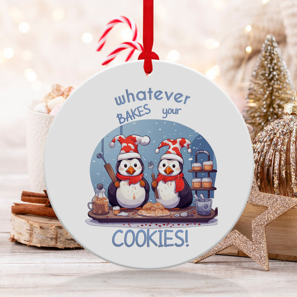 Fun & Sassy Whatever Bakes your Cookies Ornament