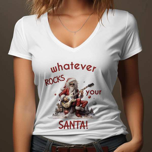 Fun & Sassy Whatever Rocks your Santa T-Shirt