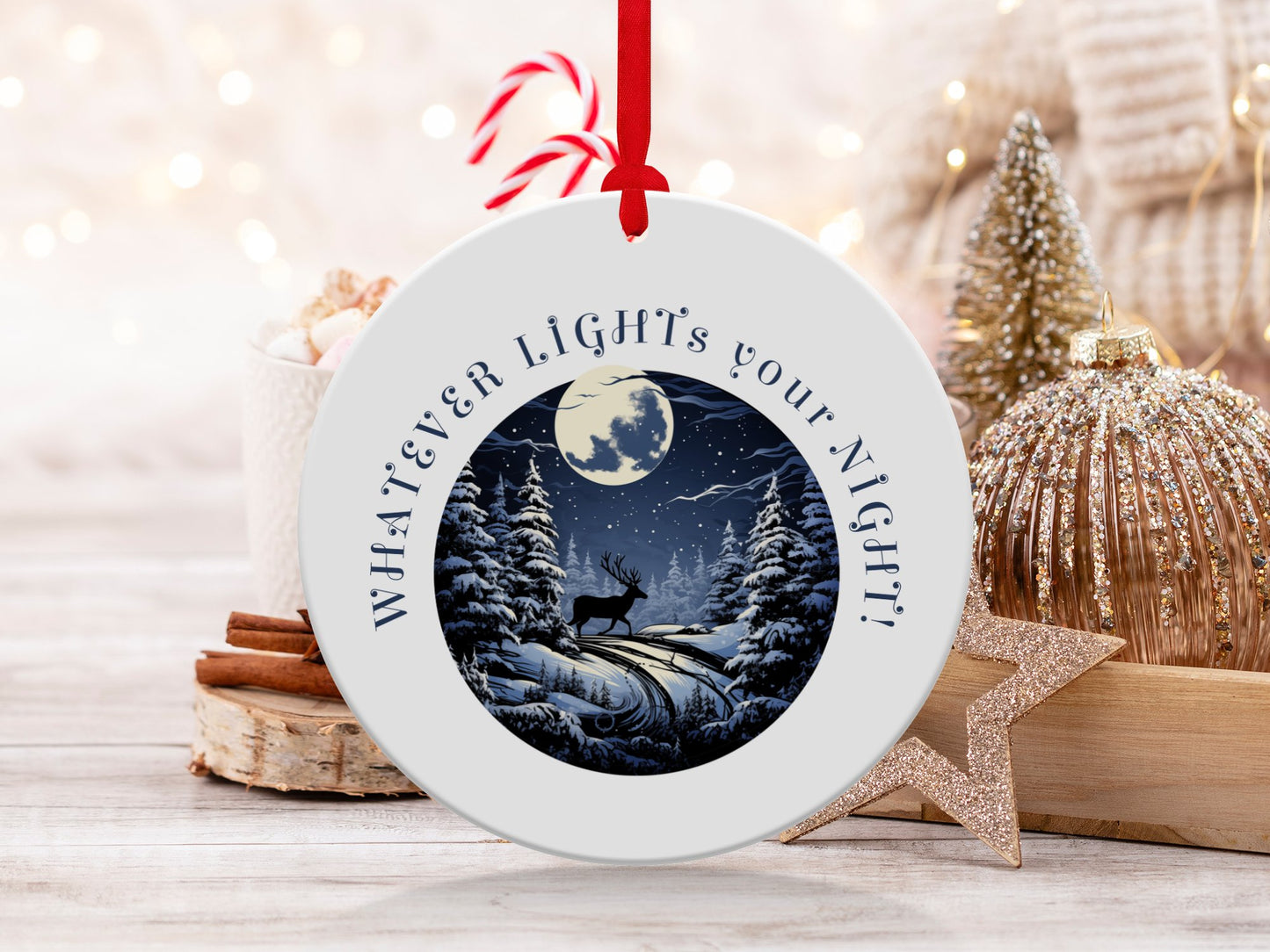 Fun & Sassy Whatever Light's your Night Ornament