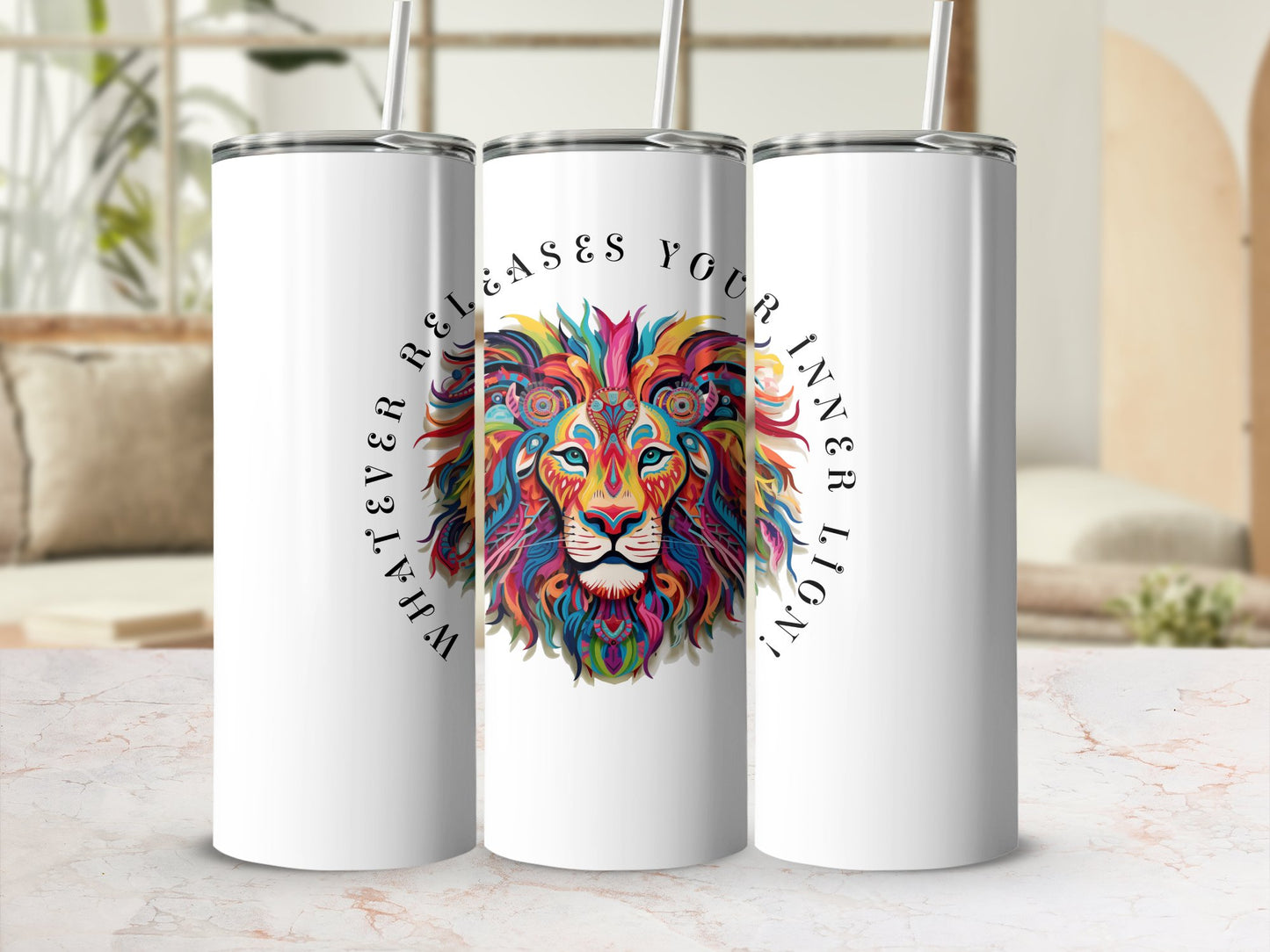 Fun & Sassy Whatever Releases your Lion Tumbler