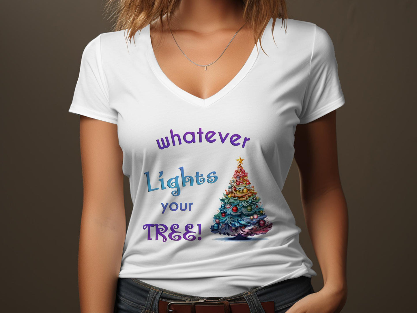Fun & Sassy Whatever Lights your Tree T-Shirt