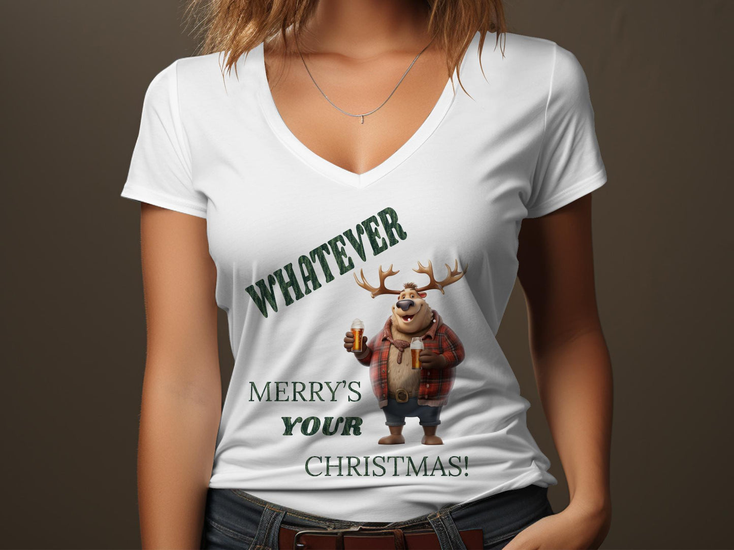 Fun & Sassy Whatever Merry's your Christmas T-Shirt
