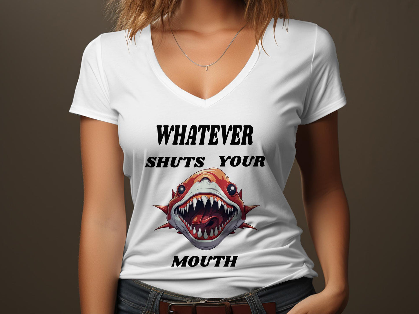 Fun & Sassy Whatever Shuts your Mouth T-Shirt