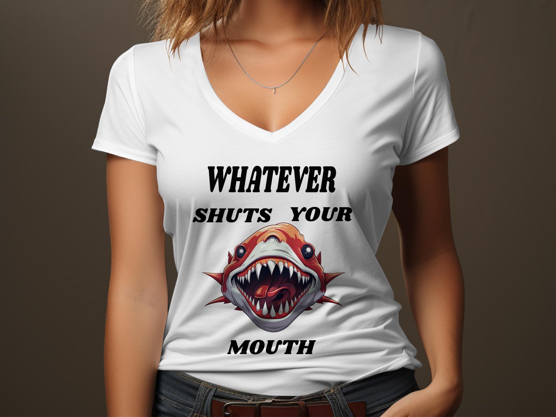 Fun & Sassy Whatever Shuts your Mouth T-Shirt
