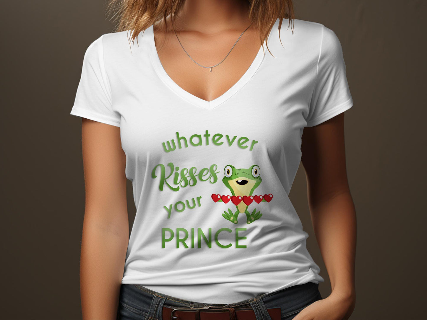Fun & Sassy Whatever Kisses your Prince T-Shirt
