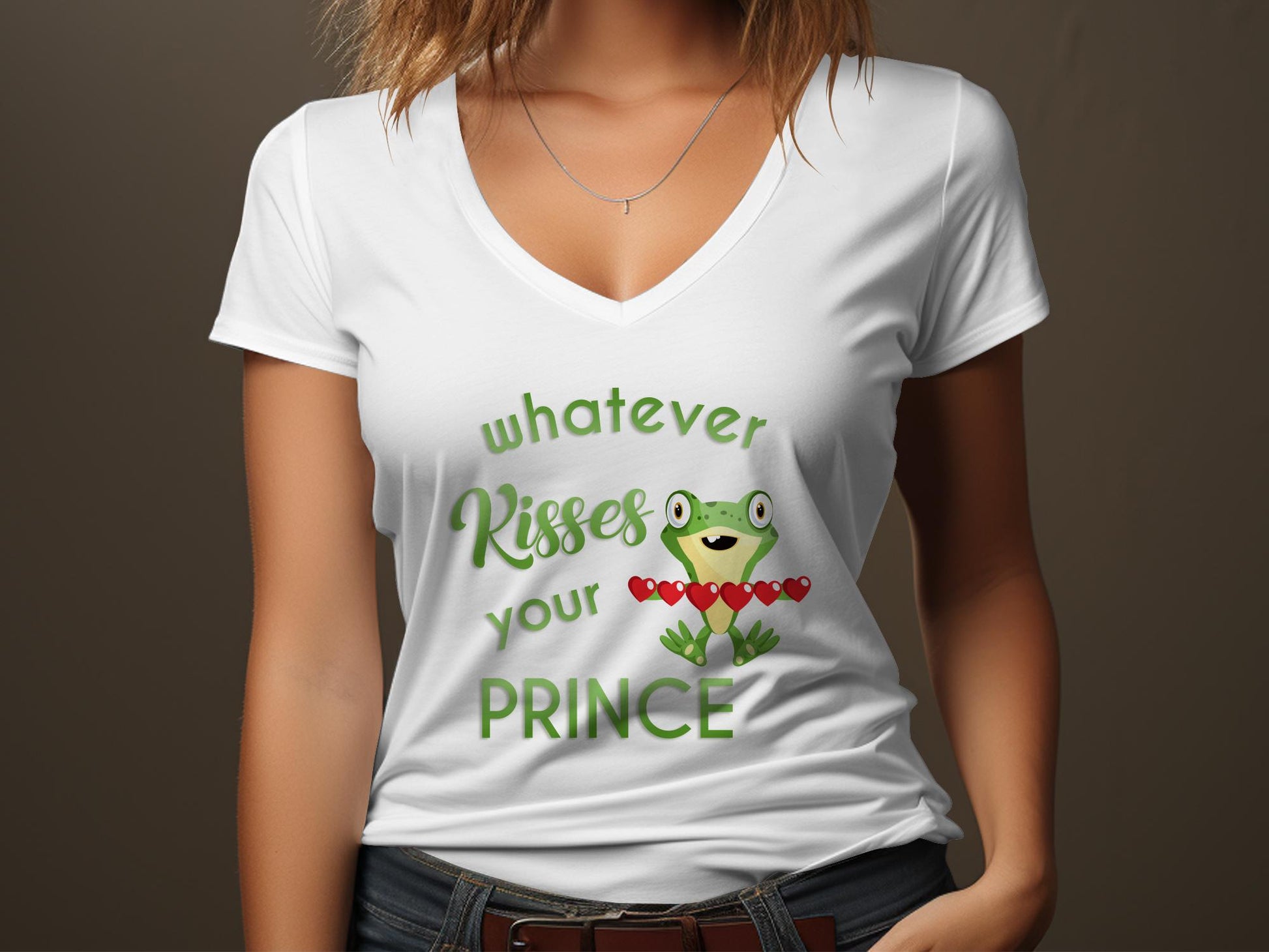 Fun & Sassy Whatever Kisses your Prince T-Shirt