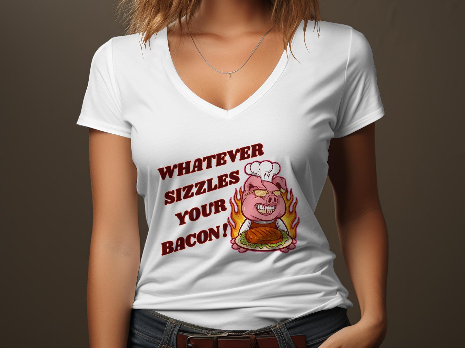 Fun & Sassy Whatever Sizzles your Bacon T-Shirt