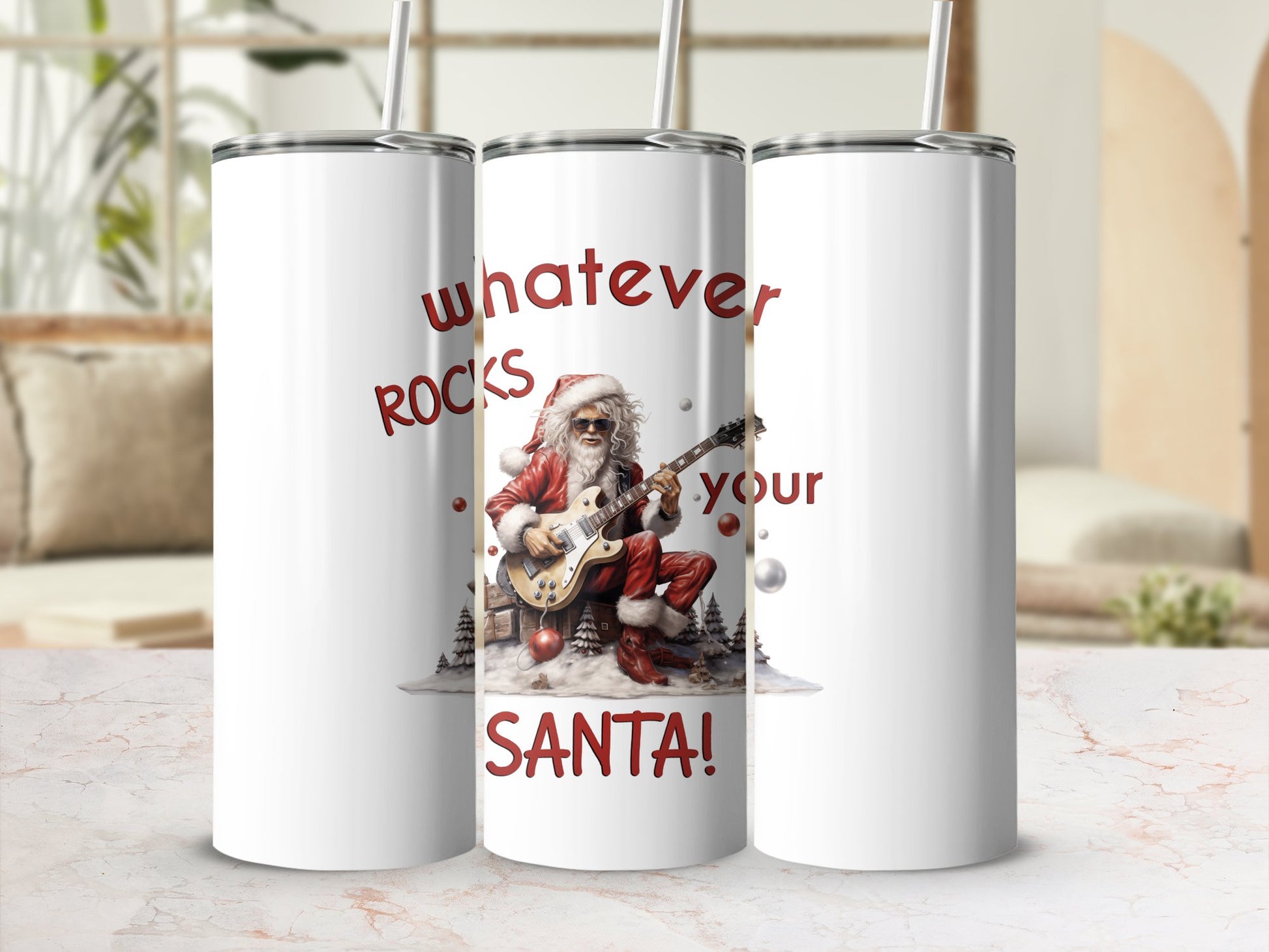 Fun & Sassy Whatever Rocks your Santa Tumbler
