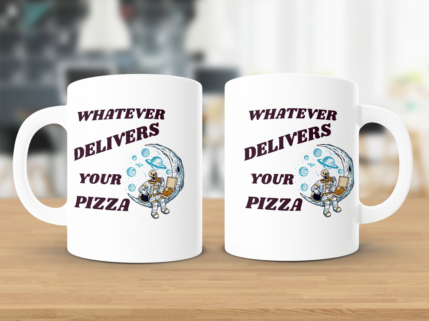 Fun & Sassy Whatever Delivers your Pizza Mug
