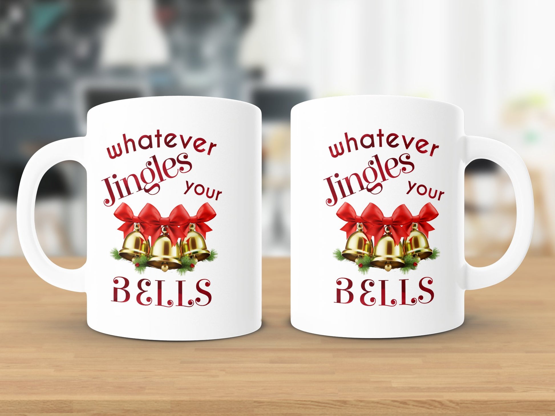 Fun & Sassy Whatever Jingles your Bells — Red Mug