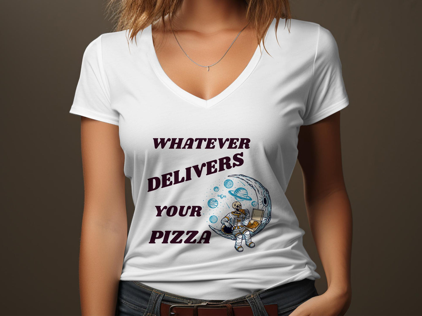 Fun & Sassy Whatever Delivers your Pizza T-Shirt