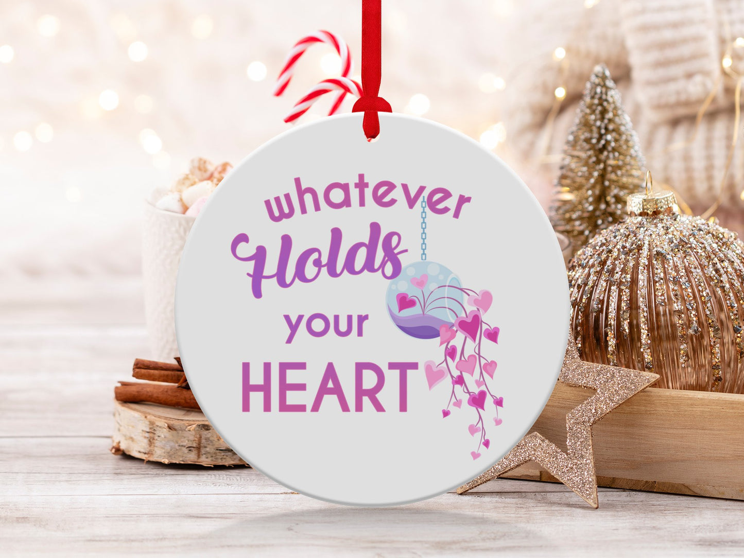 Fun & Sassy Whatever Holds your Heart Ornament