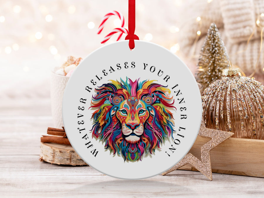 Fun & Sassy Whatever Releases your Lion Ornament
