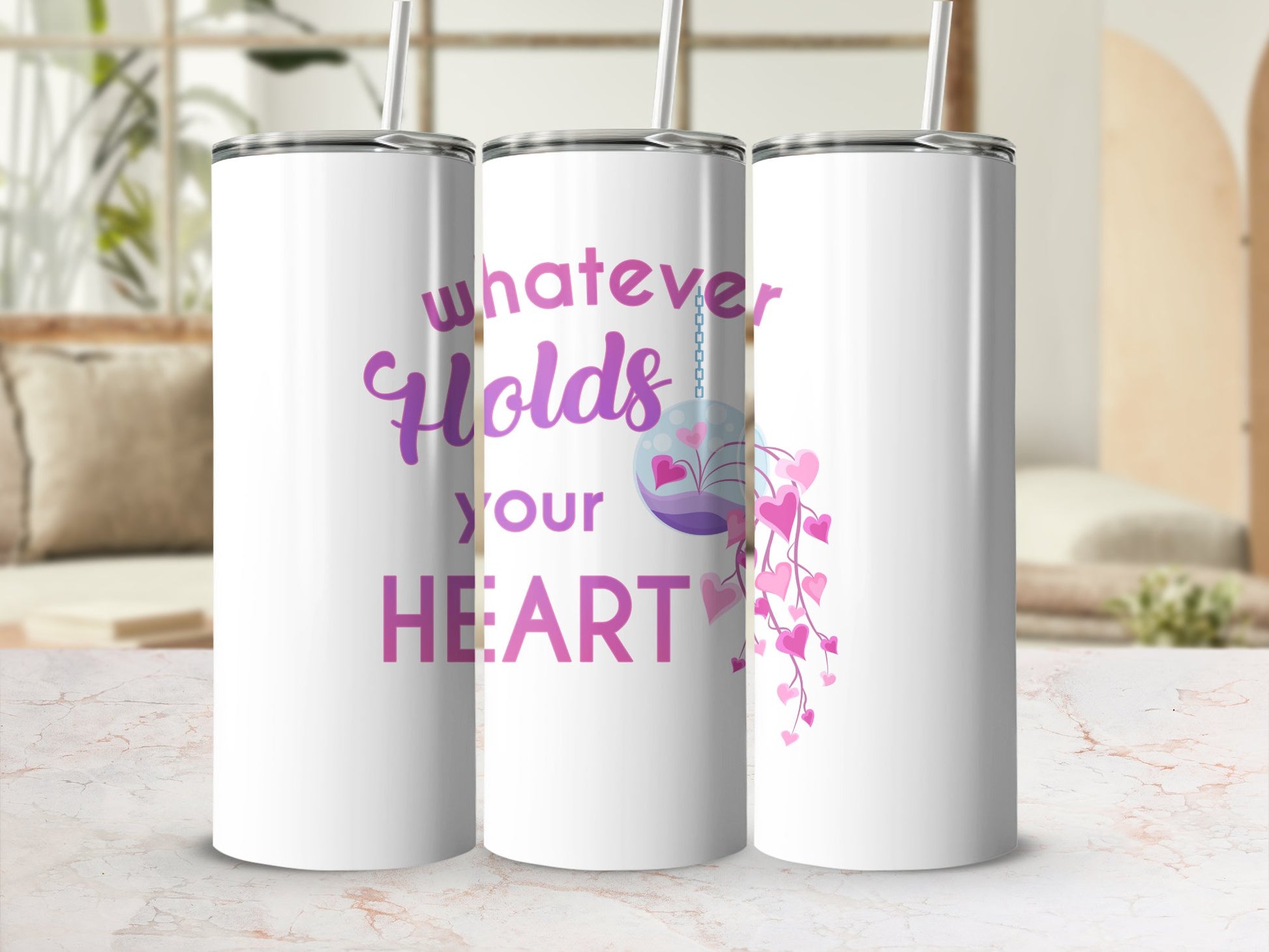 Fun & Sassy Whatever Holds your Heart Tumbler
