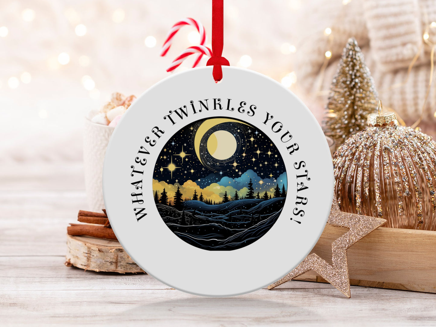 Fun & Sassy Whatever Twinkles your Star Ornament