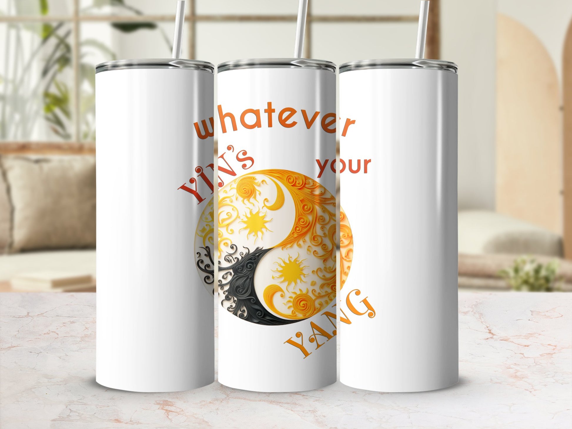 Fun & Sassy Whatever Yin's your Yang Tumbler