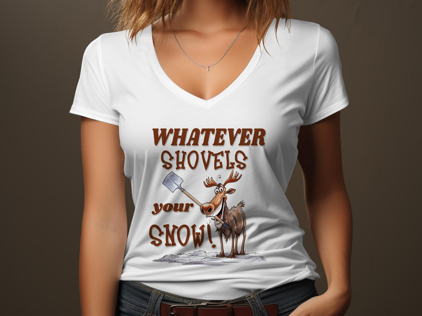 Fun & Sassy Whatever Shovels your Snow T-Shirt