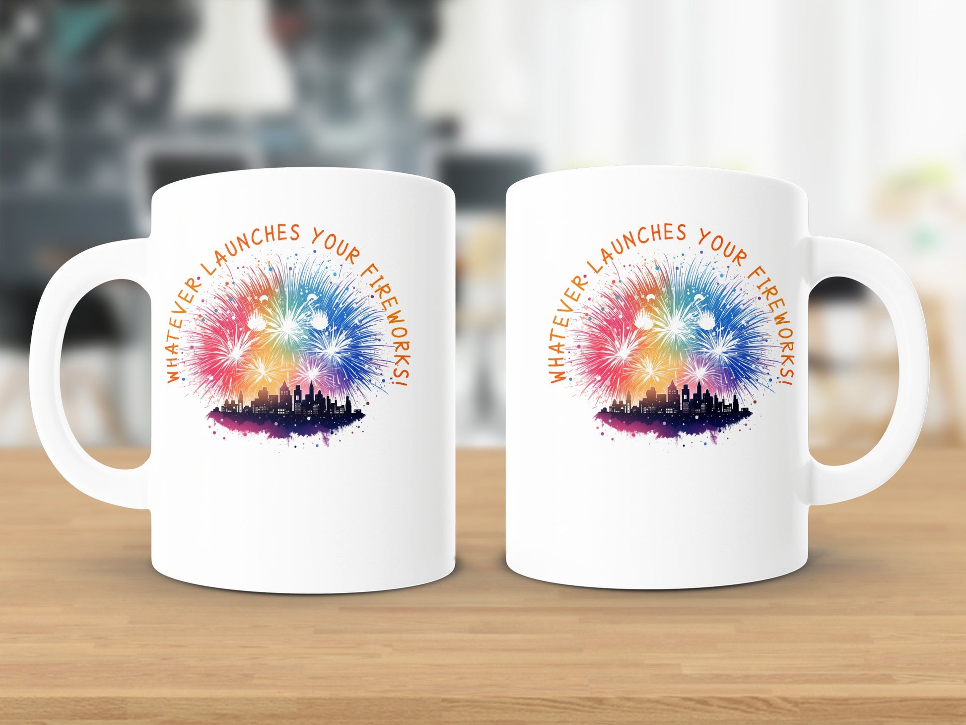 Fun & Sassy Whatever Launches your Fireworks Mug