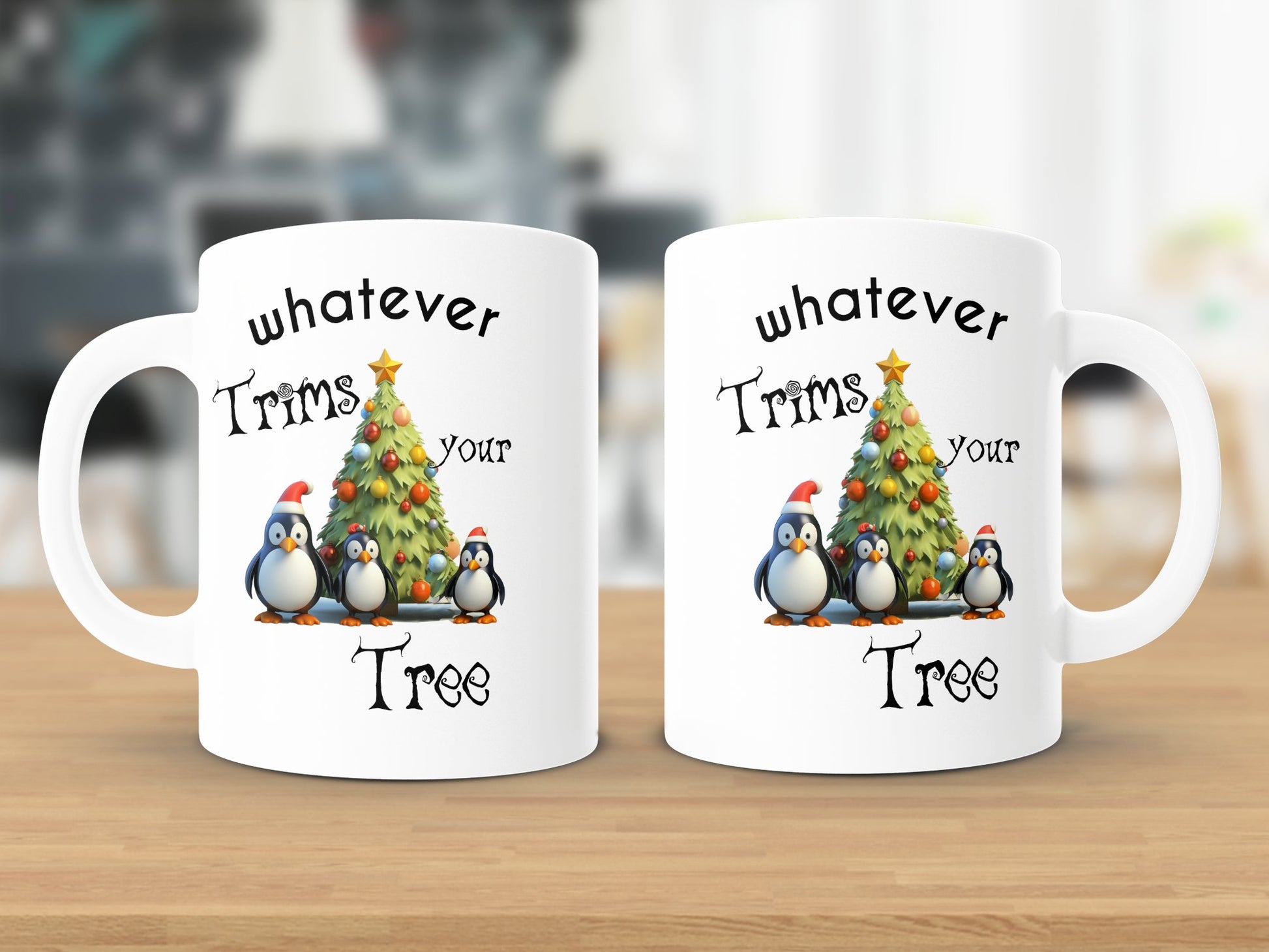Fun & Sassy Whatever Trims your Tree Mug