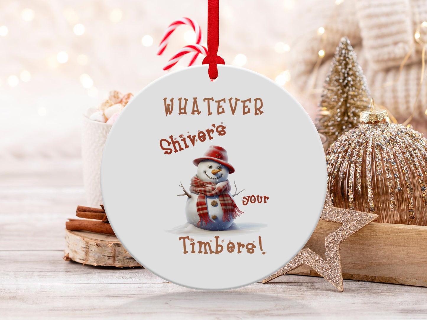 Fun & Sassy Whatever Shiver's your Timbers Ornament