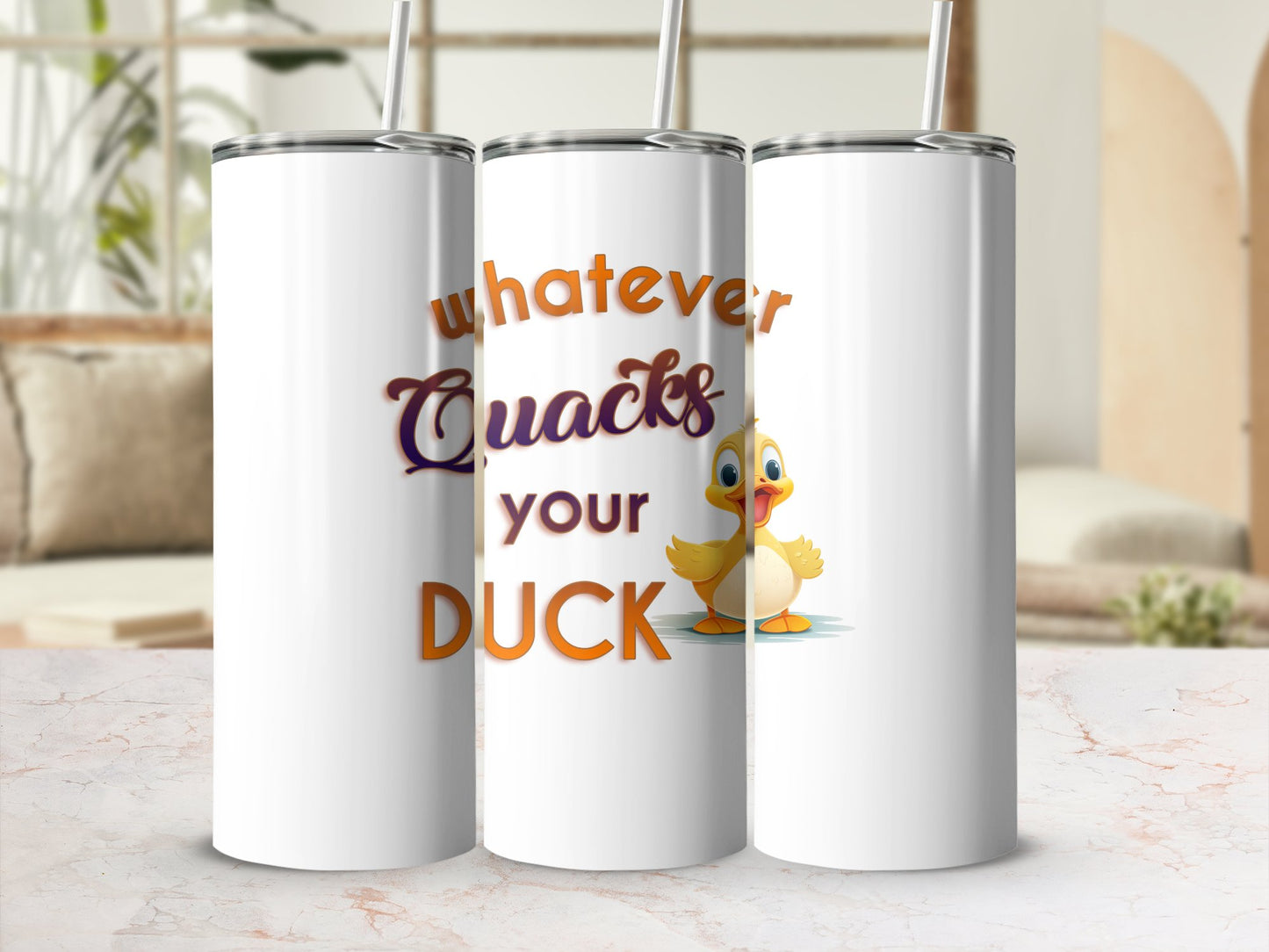 Fun & Sassy Whatever Quacks your Duck Tumbler