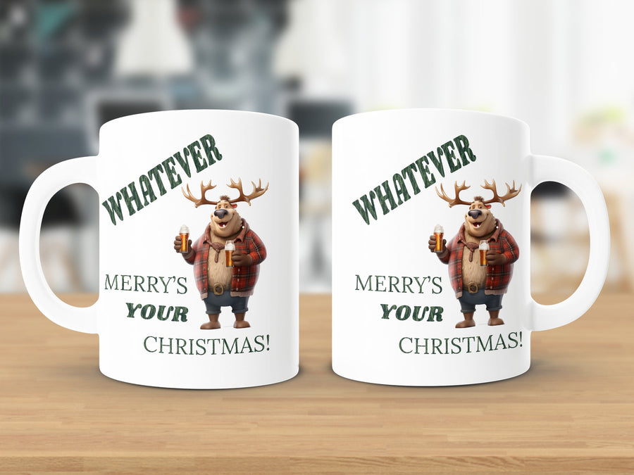 Fun & Sassy Whatever Merry's your Christmas Mug